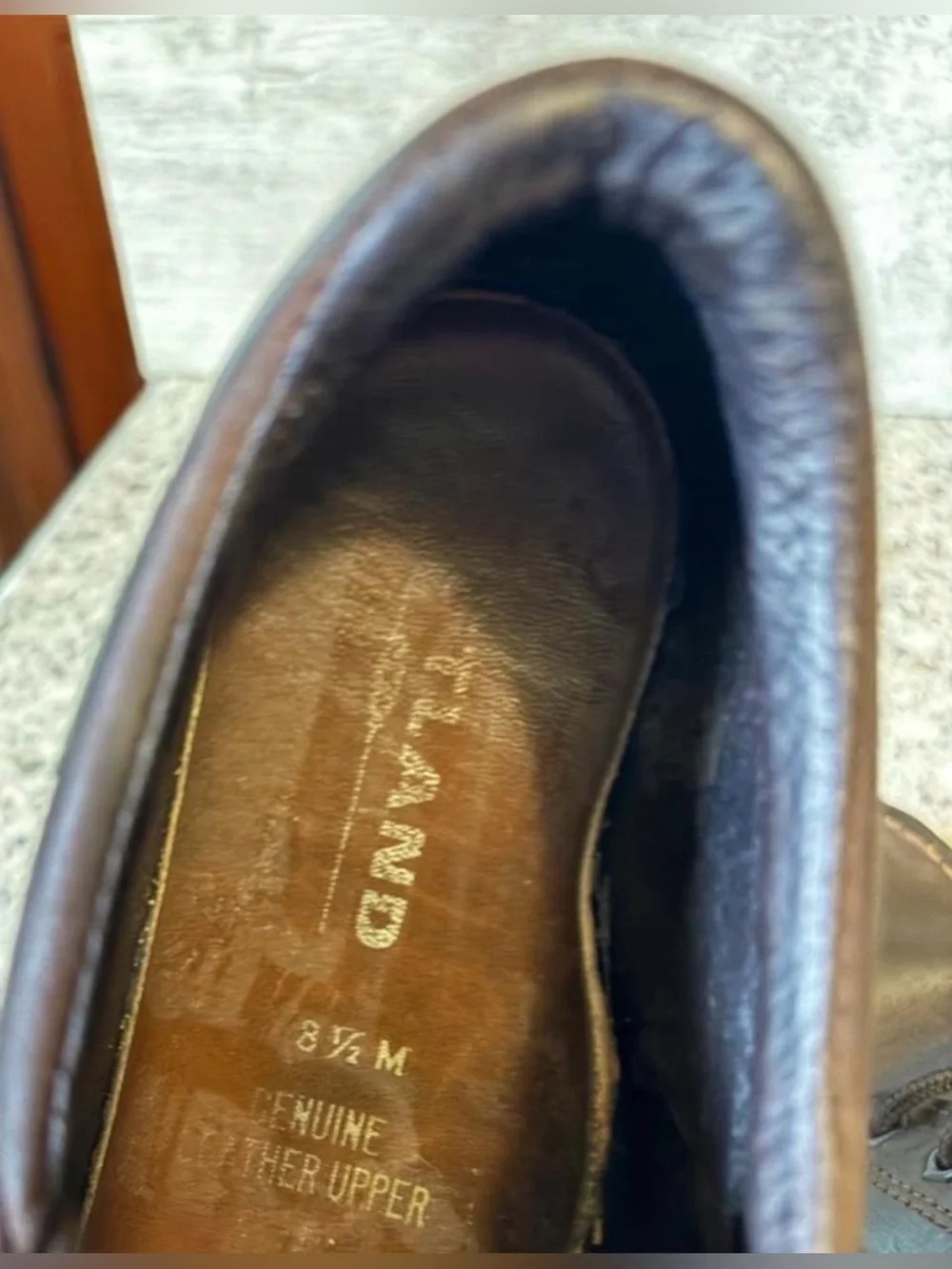 Eastland Dark Brown Leather Lace-Up Oxfords